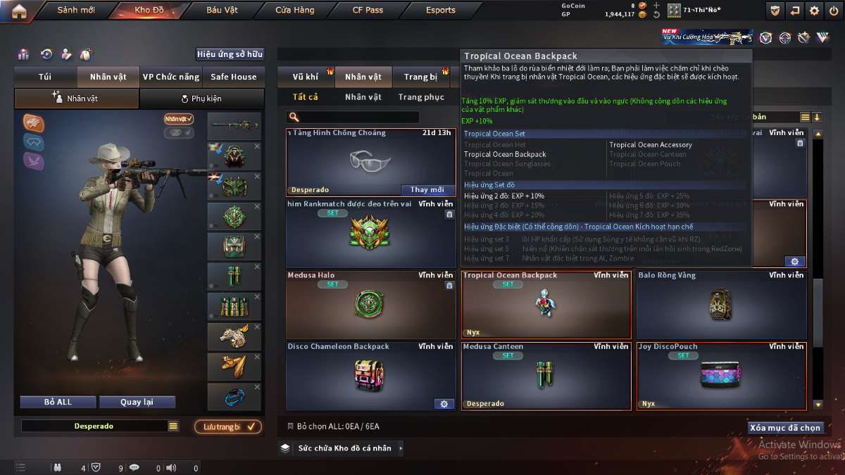 shop acc cf uy tin gia re